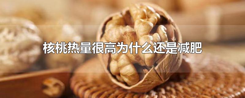 核桃熱量很高為什么還是減肥